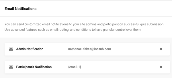 Where you can adjust the email notifications.