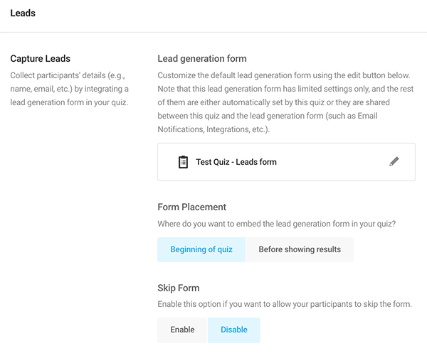 Where you'll edit the form placement.