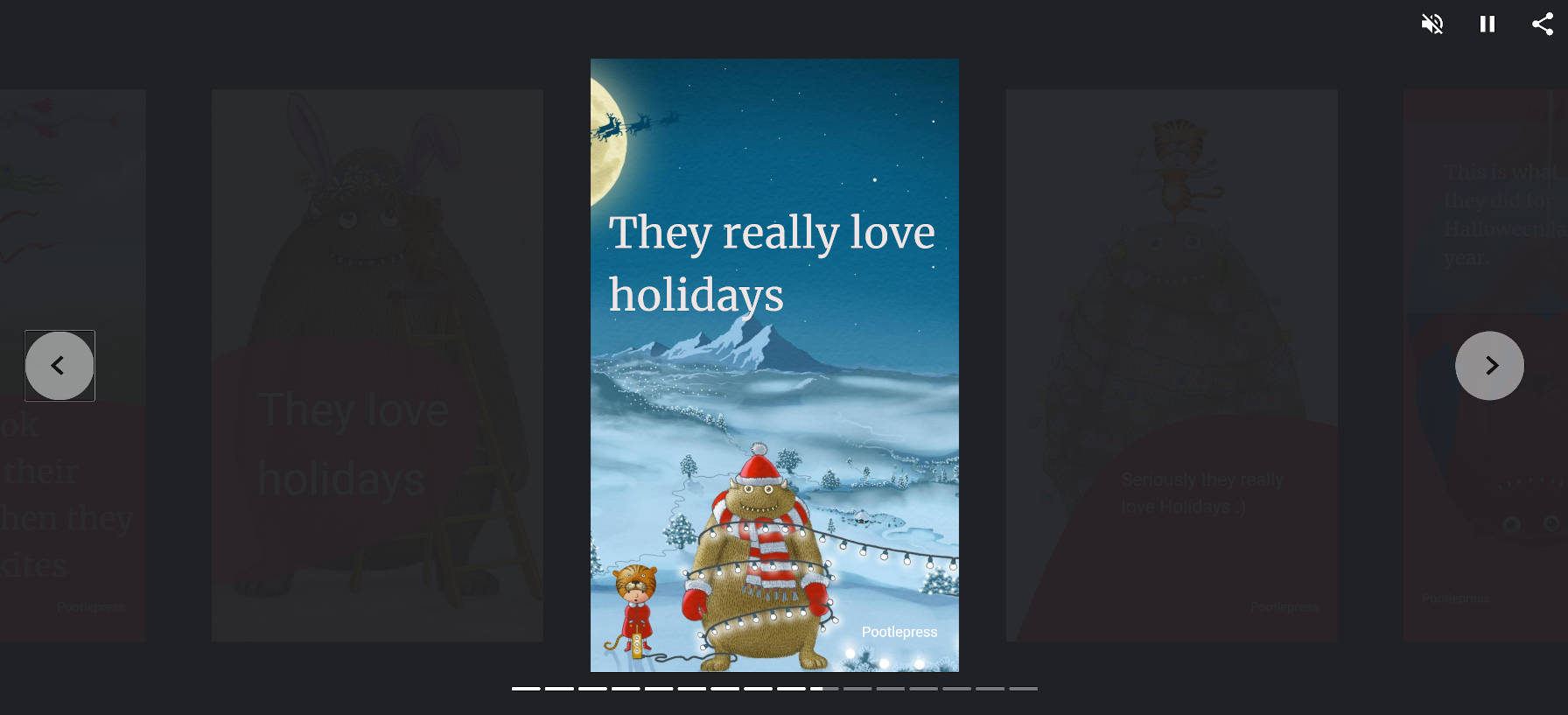 Page from Jamie Marsland's first Web Story.