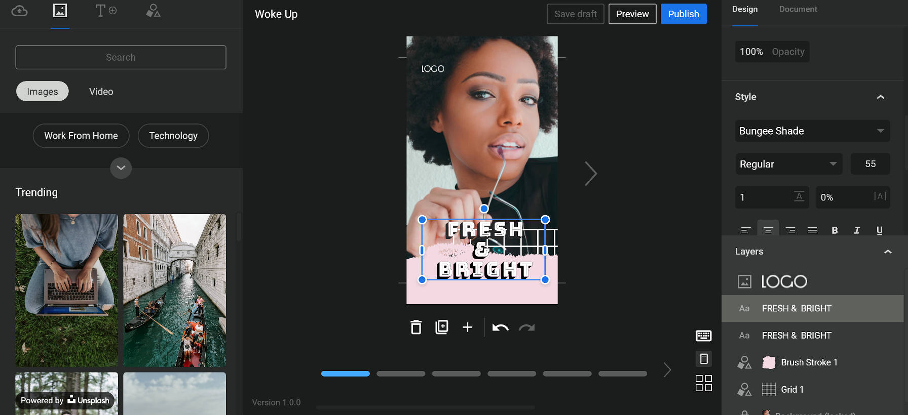 The story editor for Google's Web Stories for WordPress plugin.