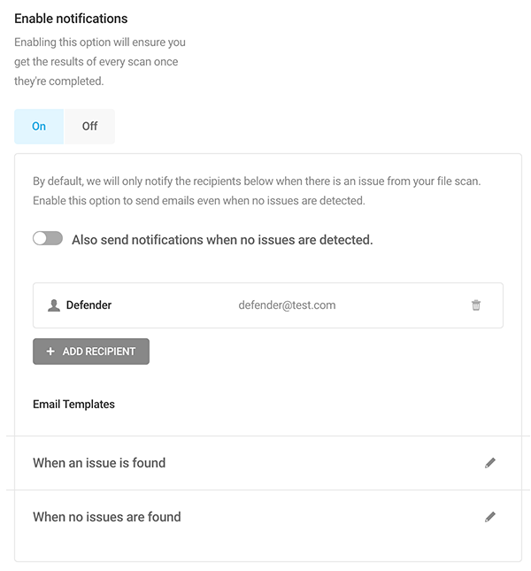 Where you'll enable notifications.