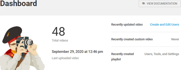 Screenshot of the new IVT dashboard