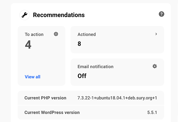 Number of recommendations.