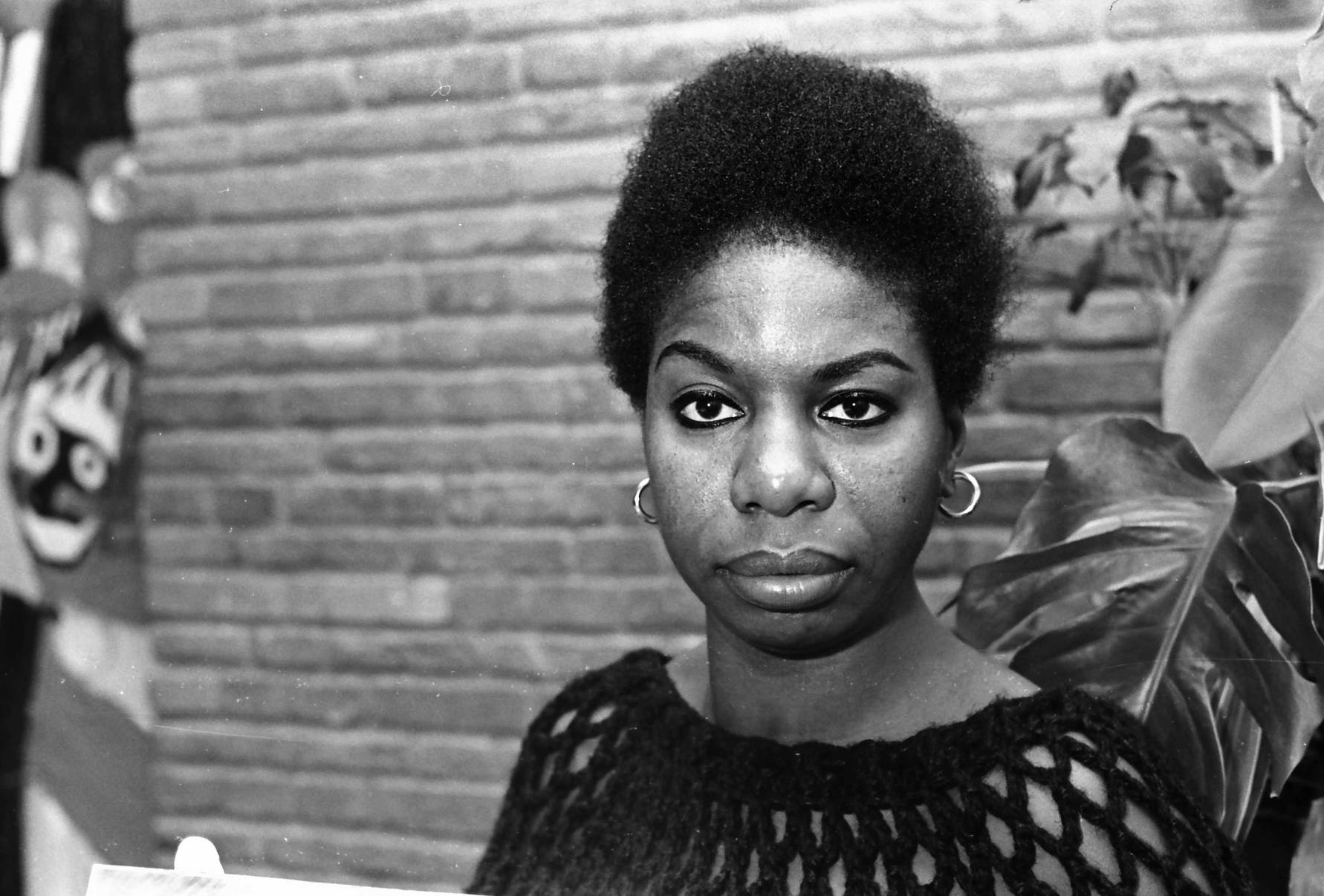 Nina Simone, American singer and songwriter.