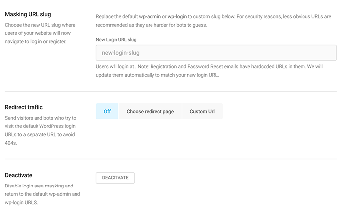 Where you choose a new slug.