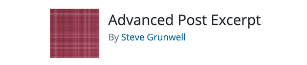 Advanced Post Excerpt banner