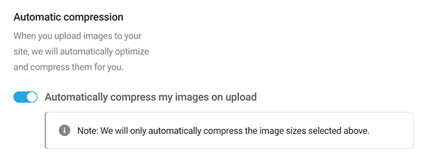 Automatic compress button.