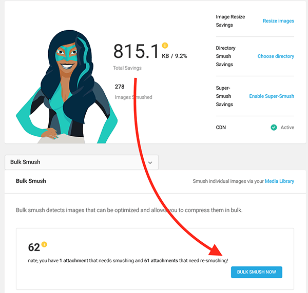 The bulk smushing button.