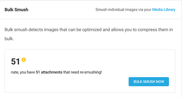 Button to bulk smash.