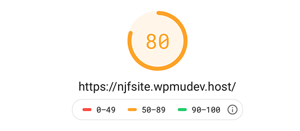 Google page speed test.