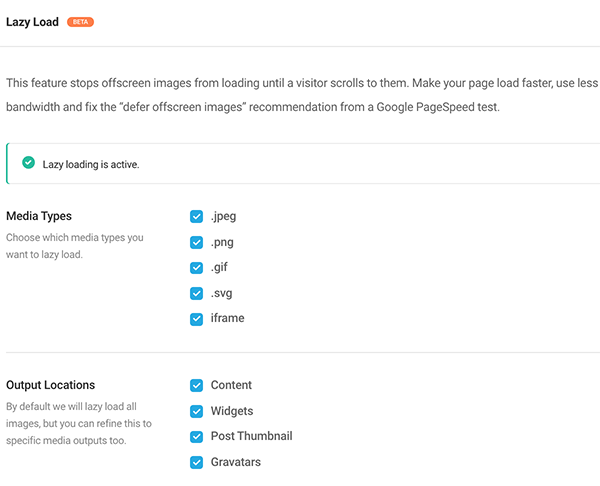Where you activate lazy load.