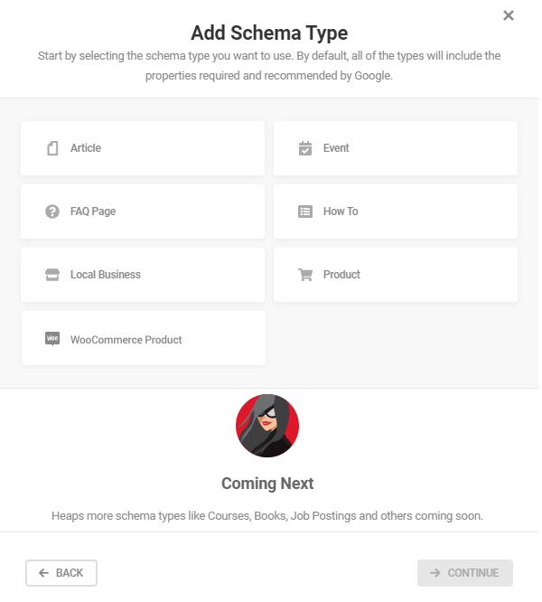 Schema Type Builder feature