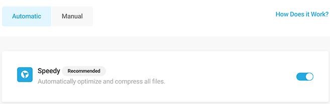 The speedy option in Hummingbird.