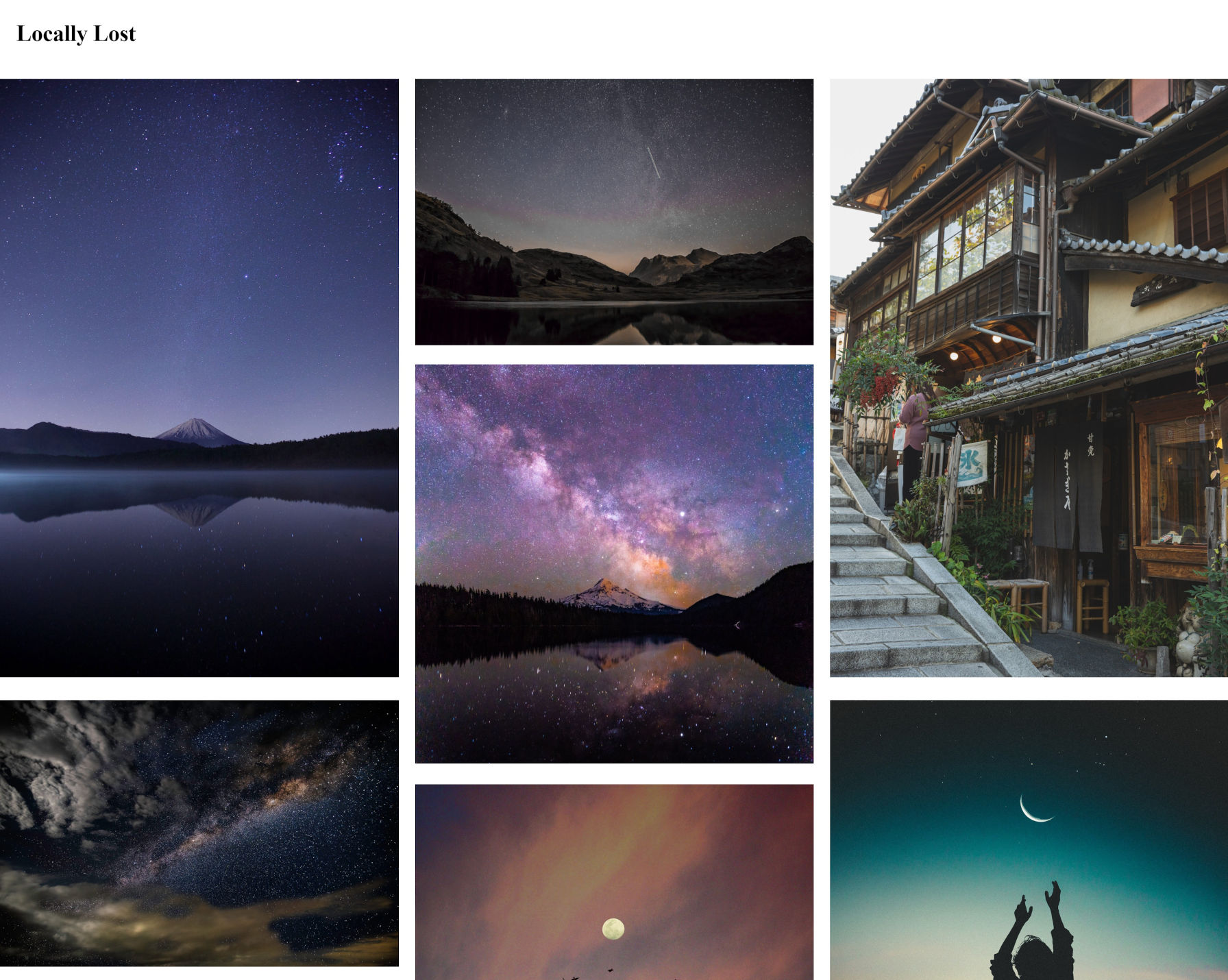 Screenshot of a Masonry-style gallery from the CoBlocks WordPress plugin.
