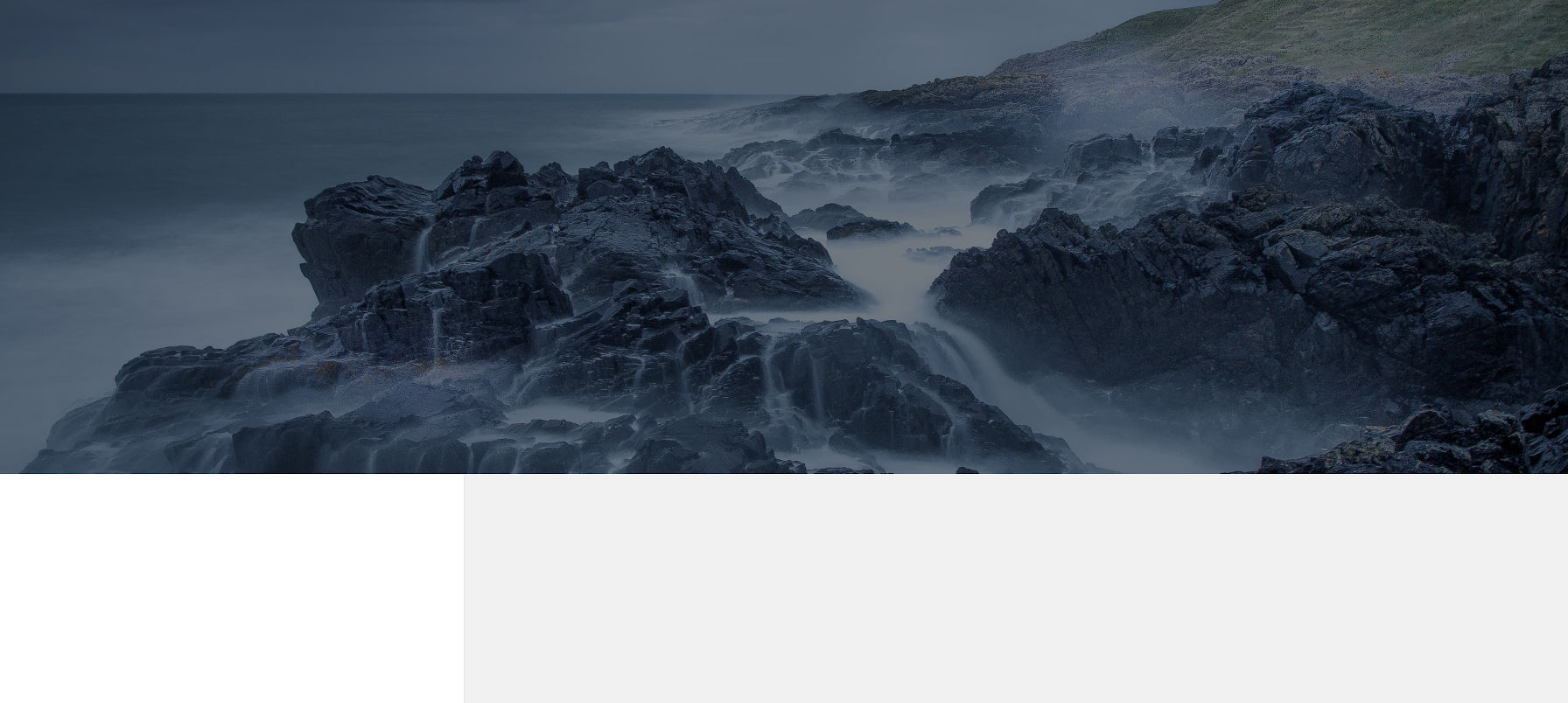 Screenshot of a landing page built with Twenty Fifteen.