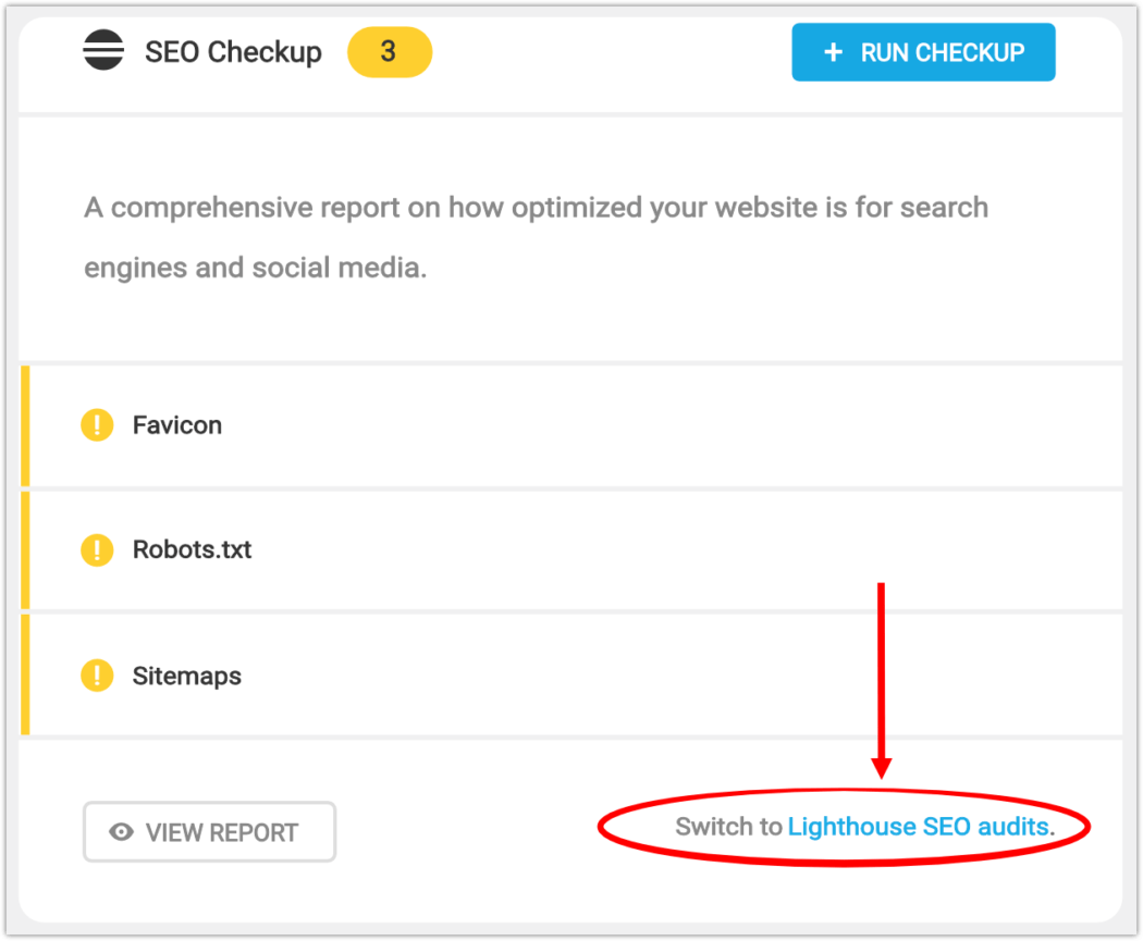 SmartCrawl SEO checkup