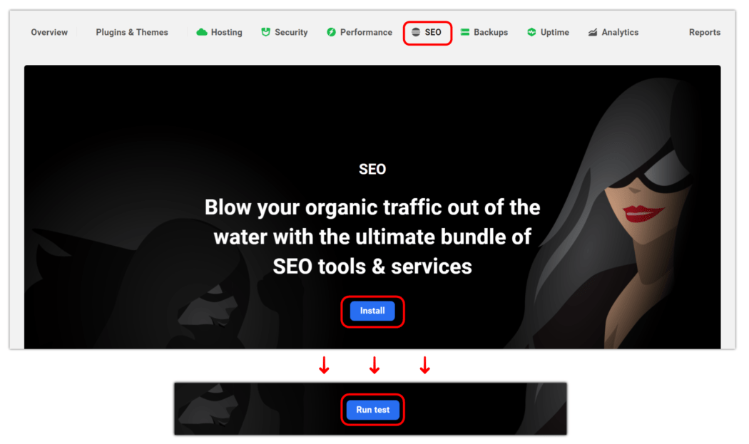 SC landing page in Hub