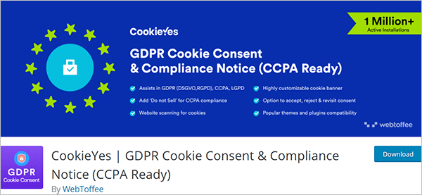 CookieYes | GDPR Cookie Consent & Compliance Notice (CCPA Ready)