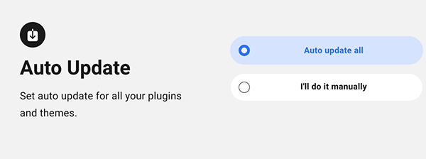 Where you auto update your sites.