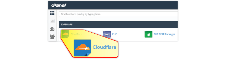 CF in cPanel