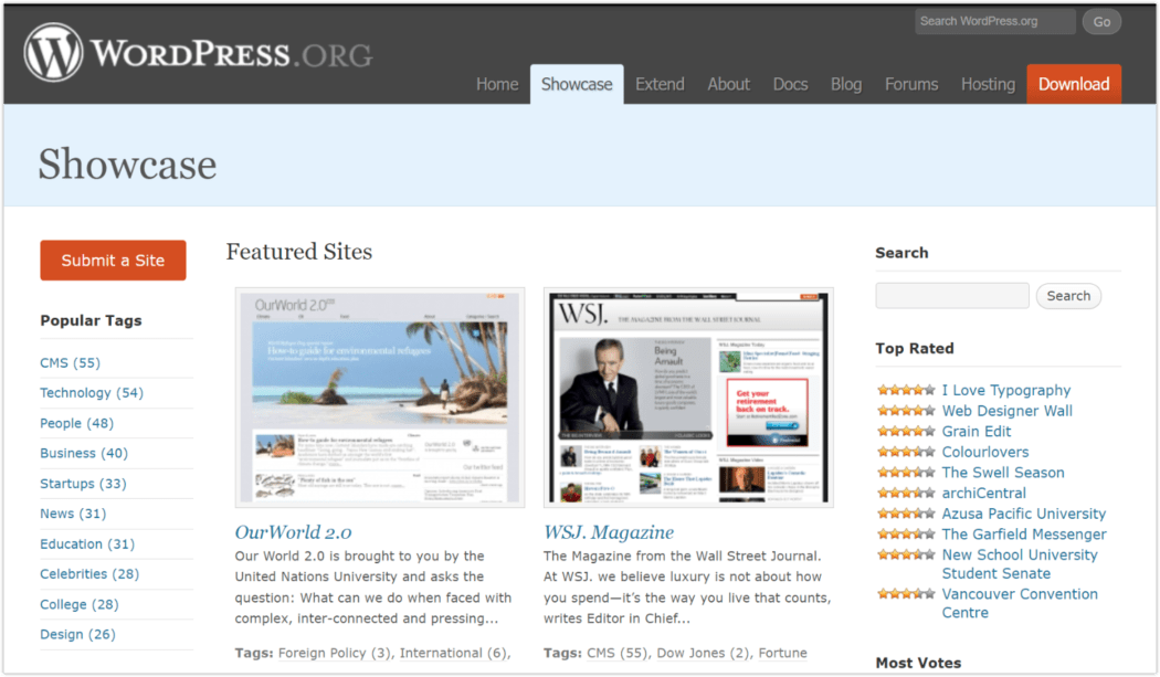 2009 Showcase – OurWorld 2.0 and WSJ Magazine