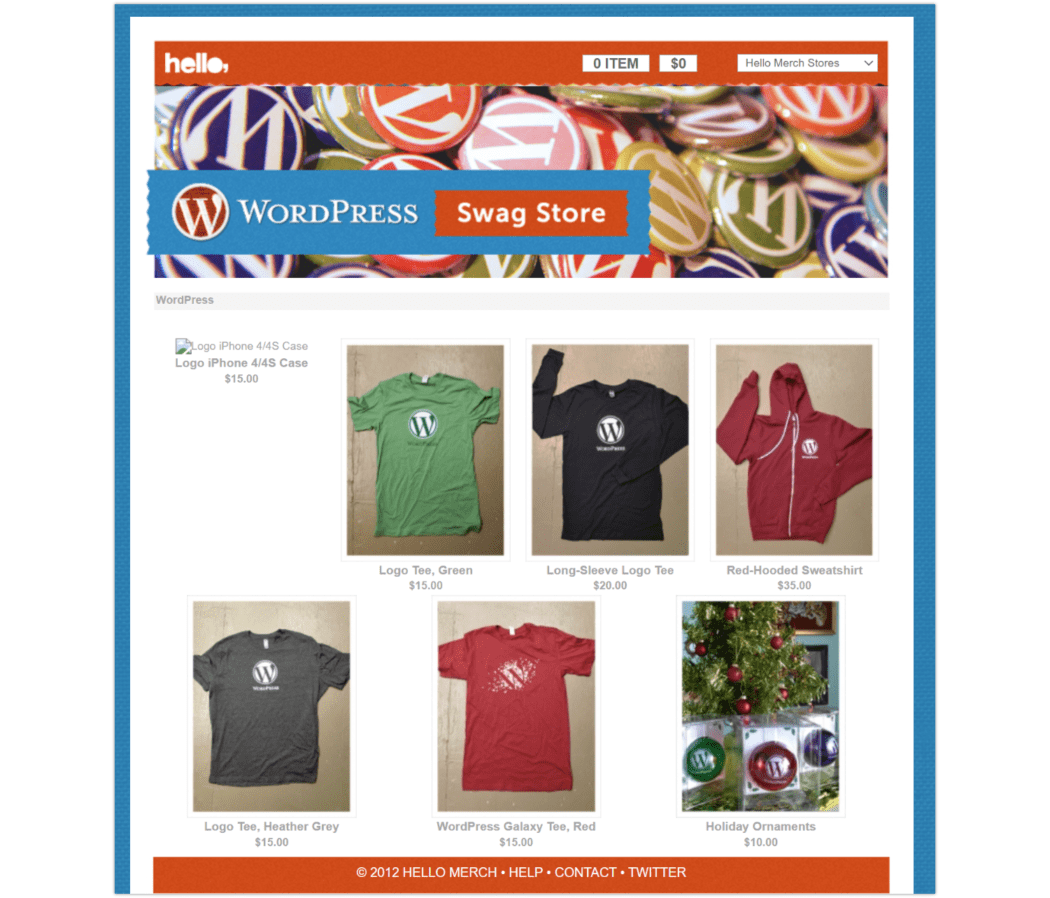 2012 WordPress Swag Website