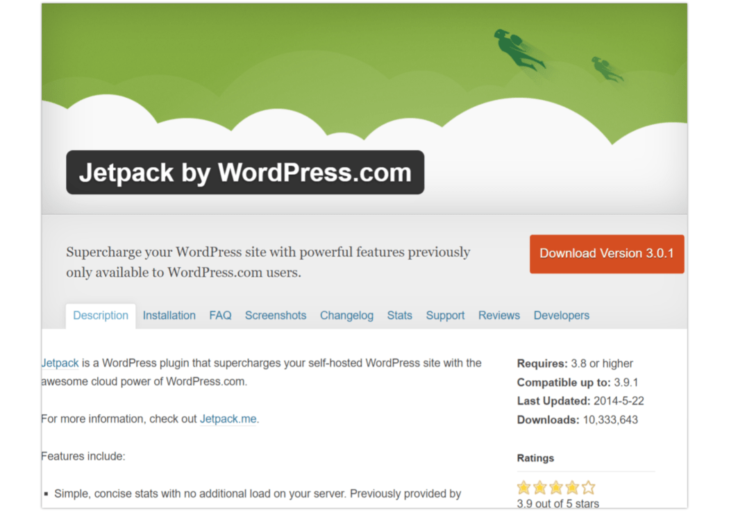 2014 Most Popular Plugin – Jetpack