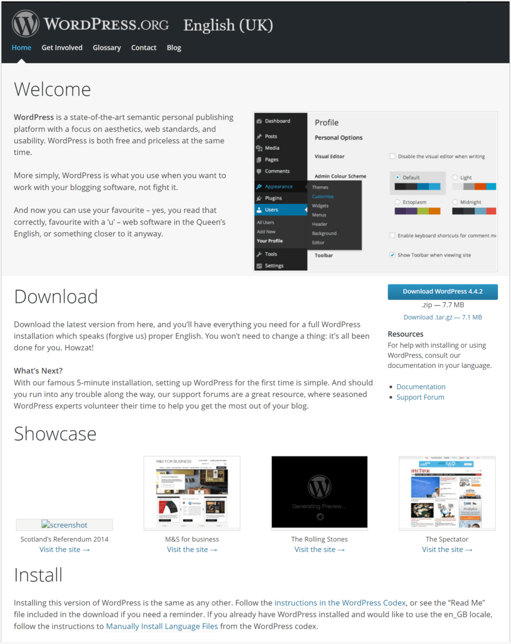 2016 Landing Page, English UK version