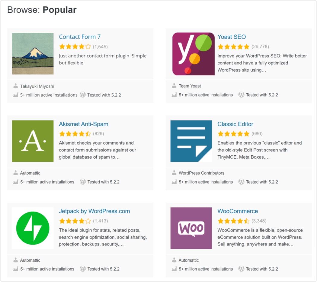 2019 Most Popular Plugins – Top 6