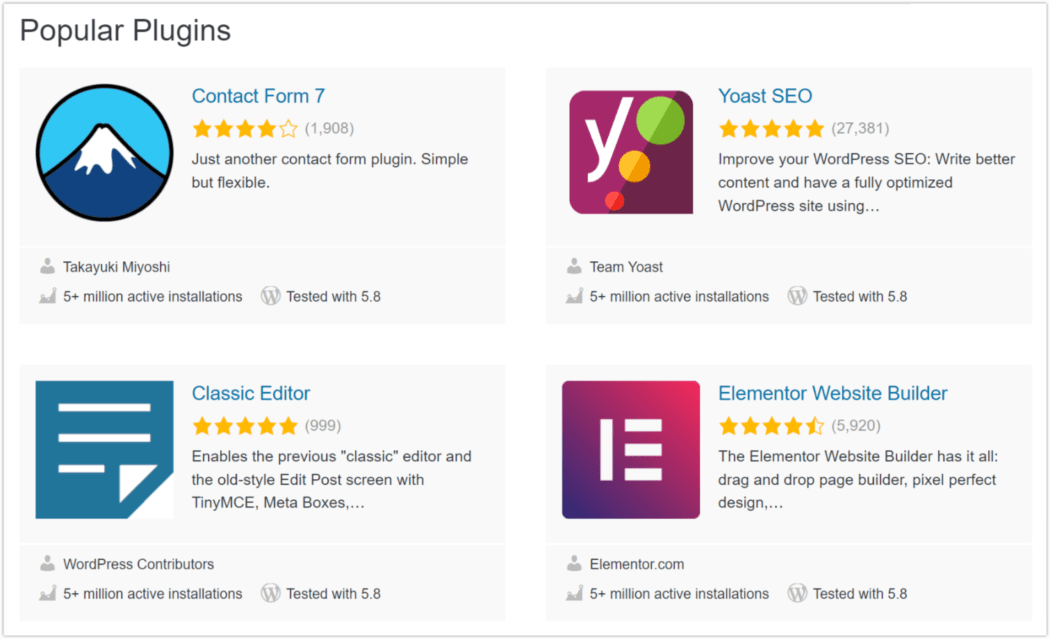 2021 Most Popular Plugins – Top 4