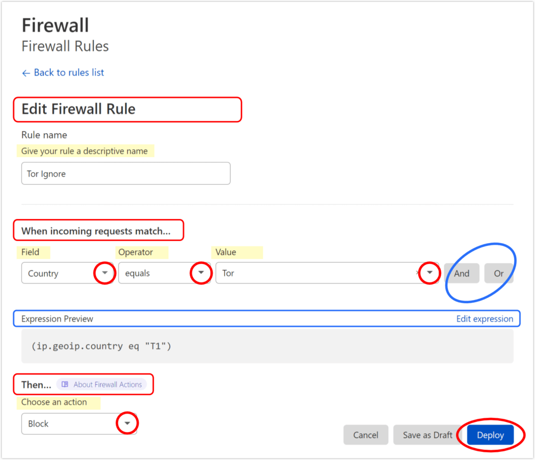 Cloudflare firewall rules 2