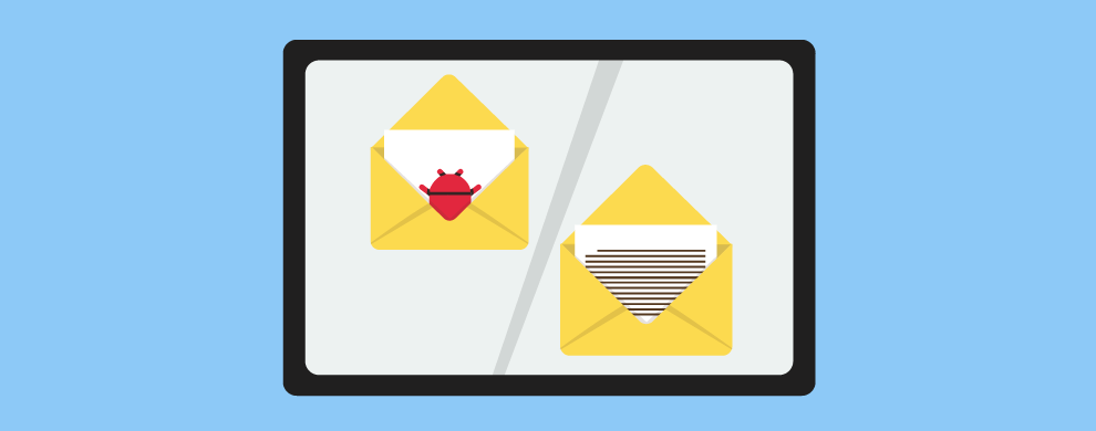 Image of two envelopes.