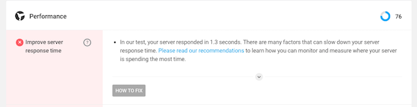 WP Checkup Performance Fix