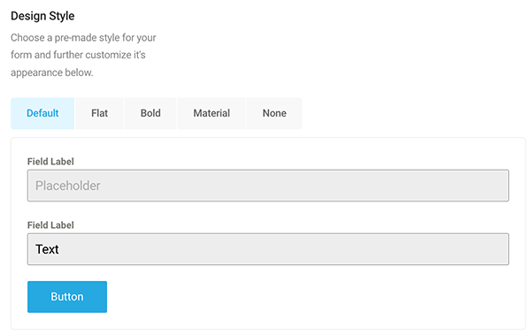 The default design style