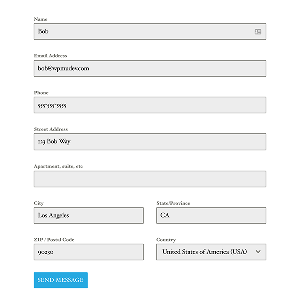 An image of an example form.
