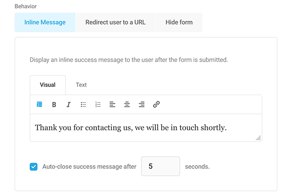 An inline message example.