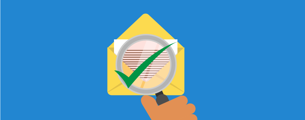 Image of an envelope with a green checkmark