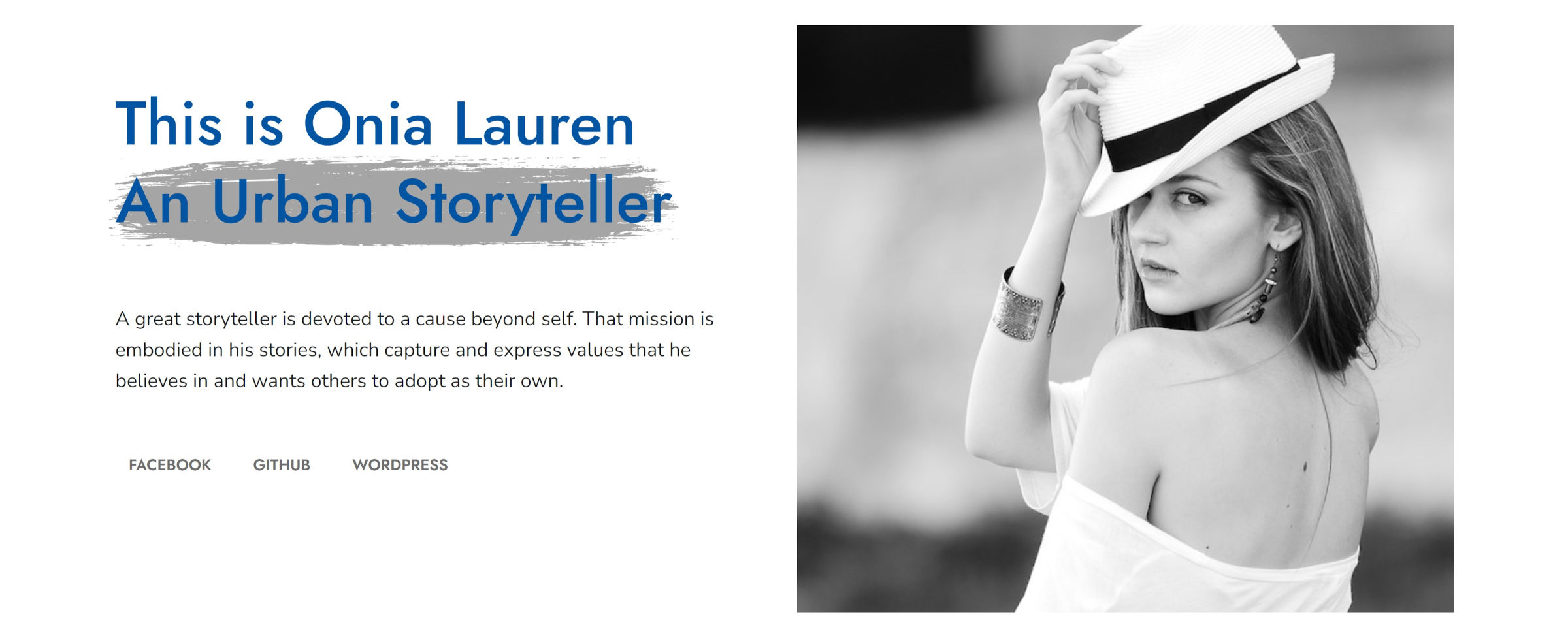 Two columns: text + image.  On the left, the heading in the text has a gray brush stroke behind it.