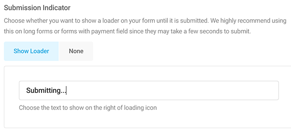Submission indicator.
