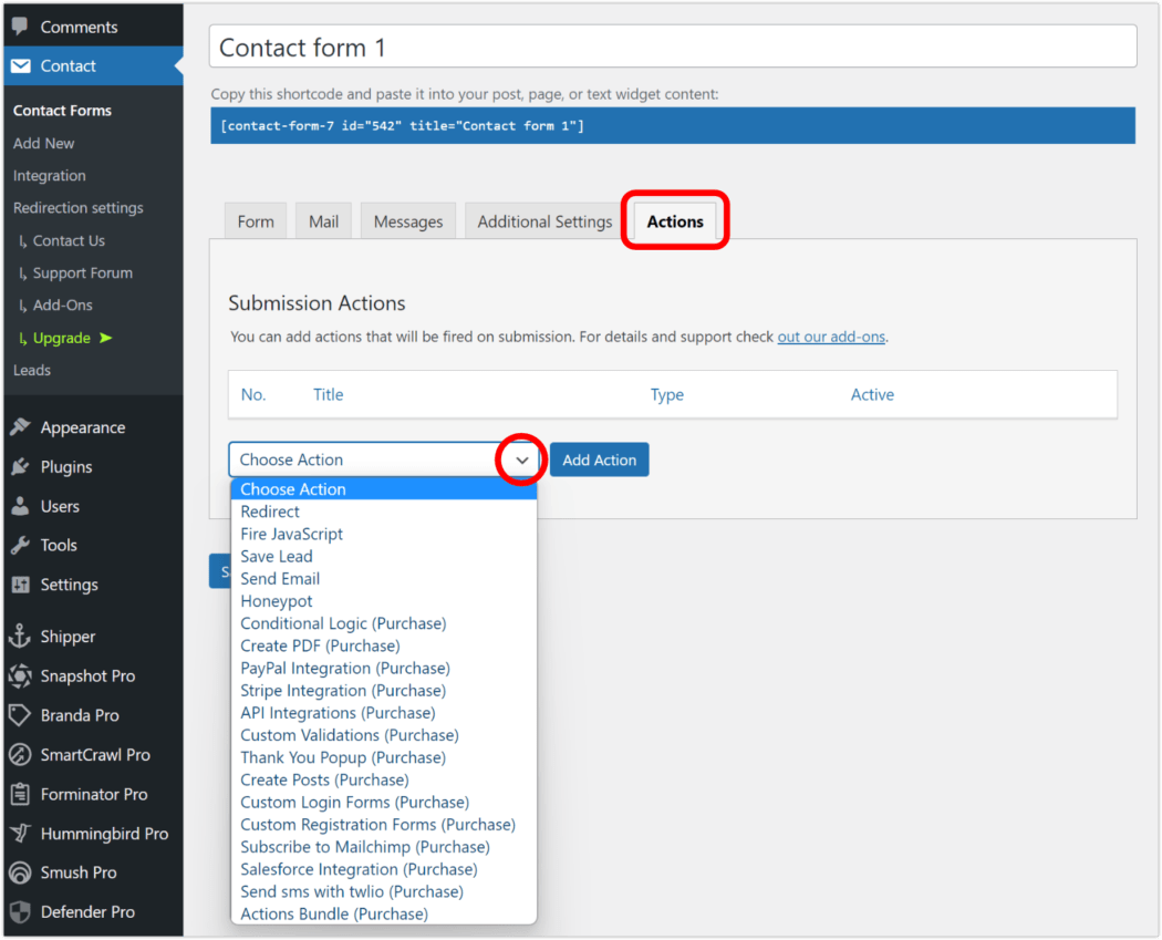Redirection for Contact Form 7.