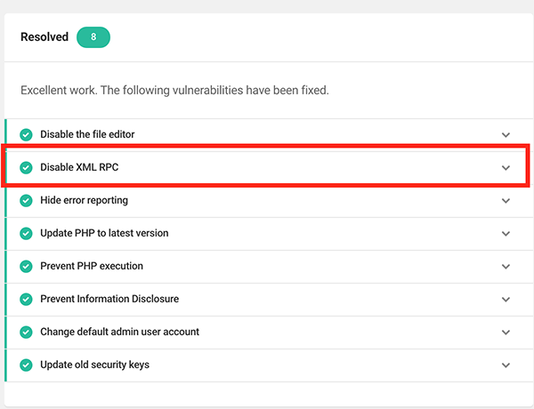The resolved area in Defender.
