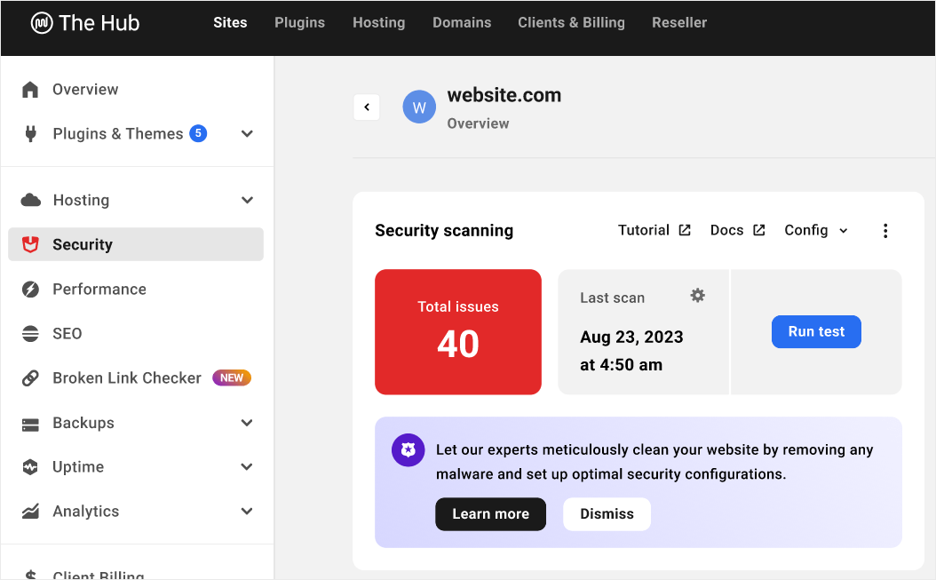 WPMU DEV Services - Malware Removal