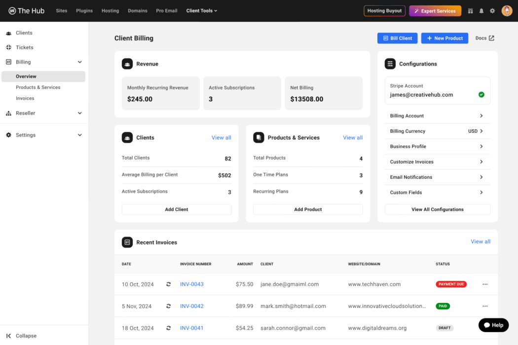 Client Billing overview