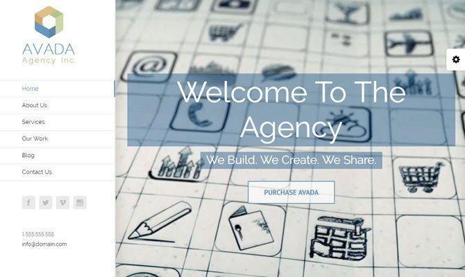 Agency, Avada theme