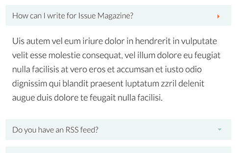 Design touches include drop-down navigation.