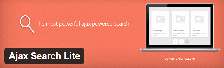 Ajax search lite plugin image from WordPress.org