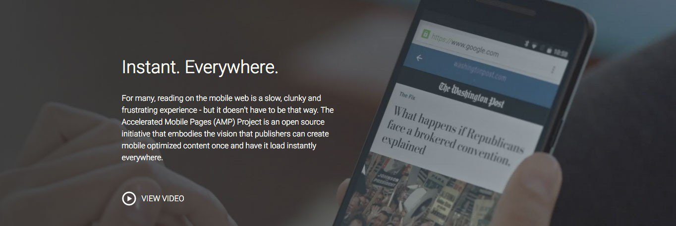 The Accelerated Mobile Pages Project is an open source initiative.