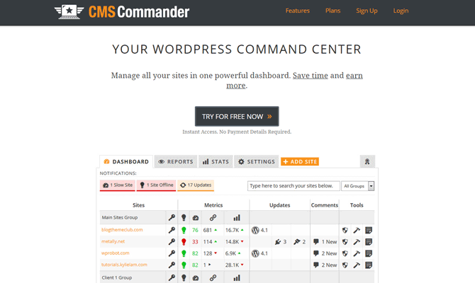 CMS Commander's site.