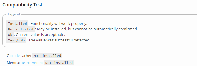 w3 total cache compatibility test screenshot