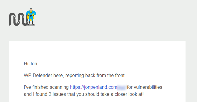 Defender has found two issues and notified me to go address them.